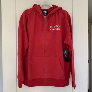 47 BRAND nitro circus zip up hoodie